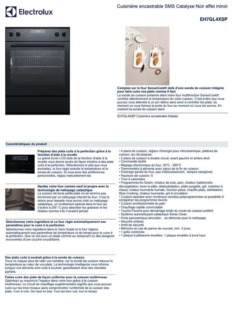 Image de la première page du manuel de l'appareil EH7GL4XSP