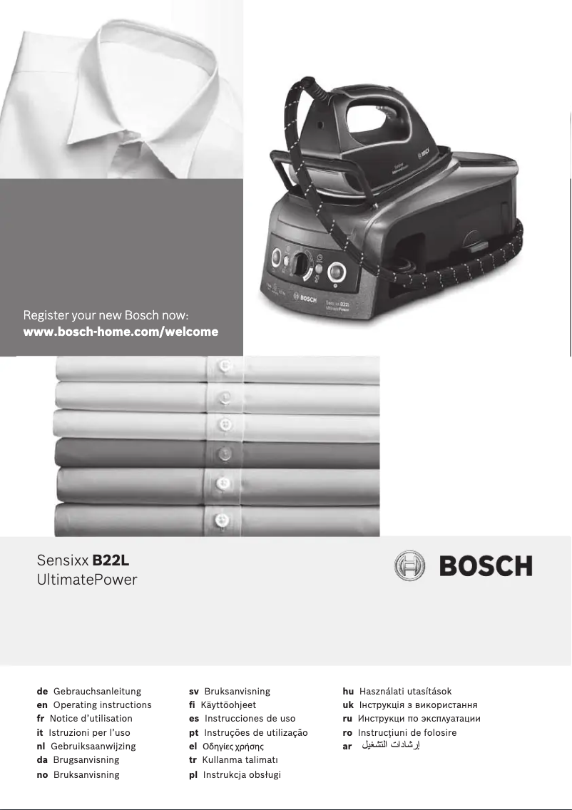 Página 1 del manual Manual de usuario Bosch Sensixx B22L UltimatePower TDS2255