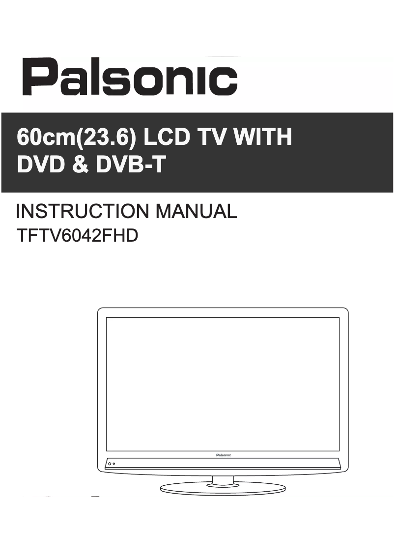 Page 1 de la notice Manuel utilisateur Palsonic TFTV6042FHD