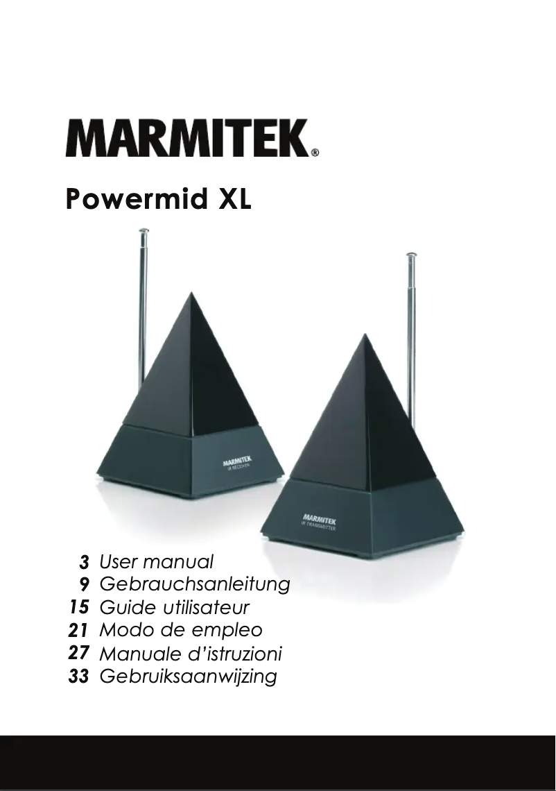 Página 1 del manual Manual de usuario Marmitek Powermid XL