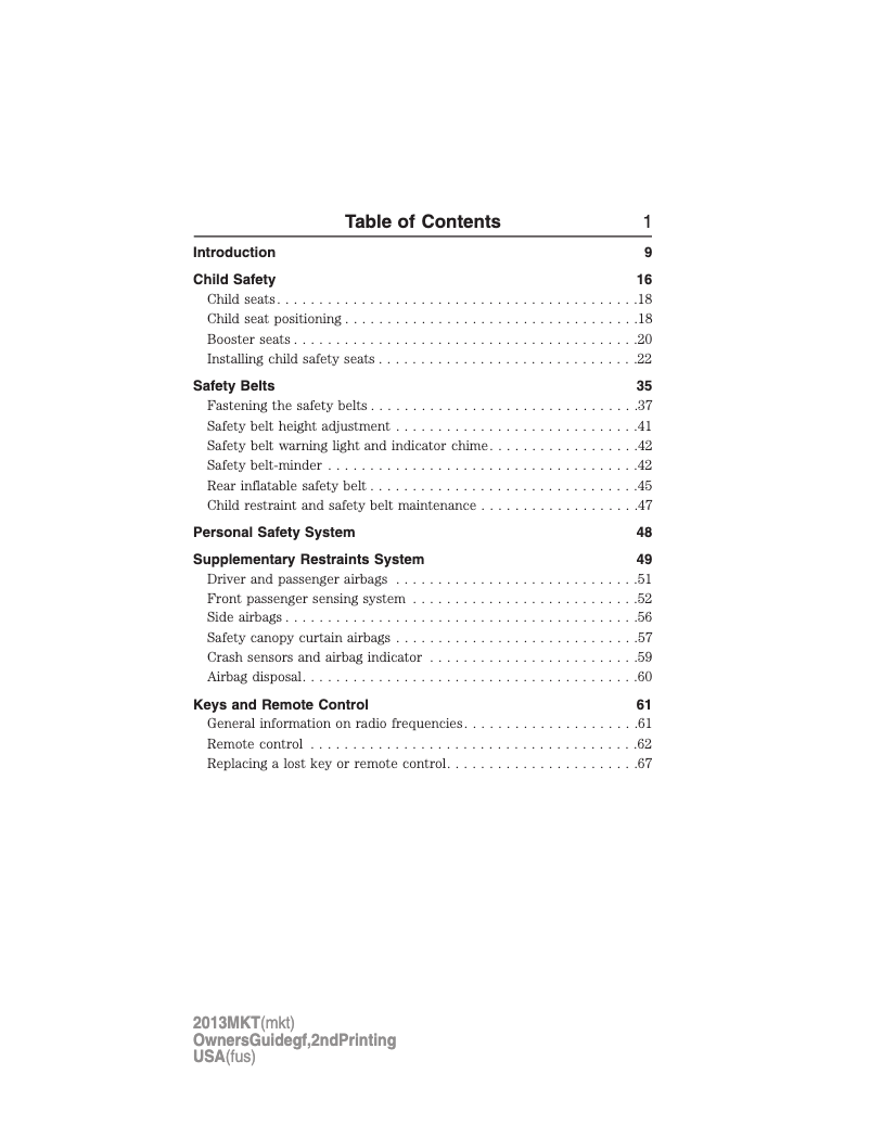 Image de la première page du manuel de l'appareil MKT (2013)