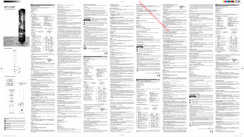 Page n°1 - Manuel utilisateur Muse M-1280 NY