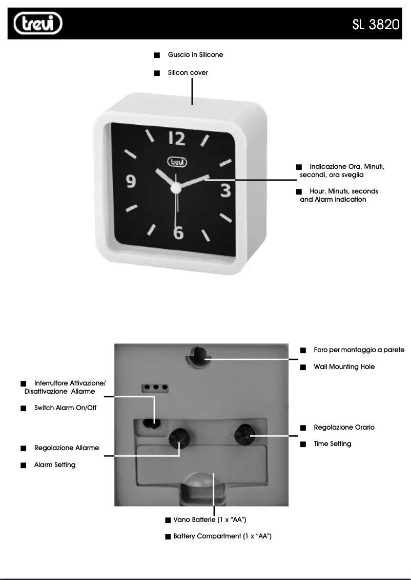 Page n°1 - Manuel utilisateur Trevi SL 3820