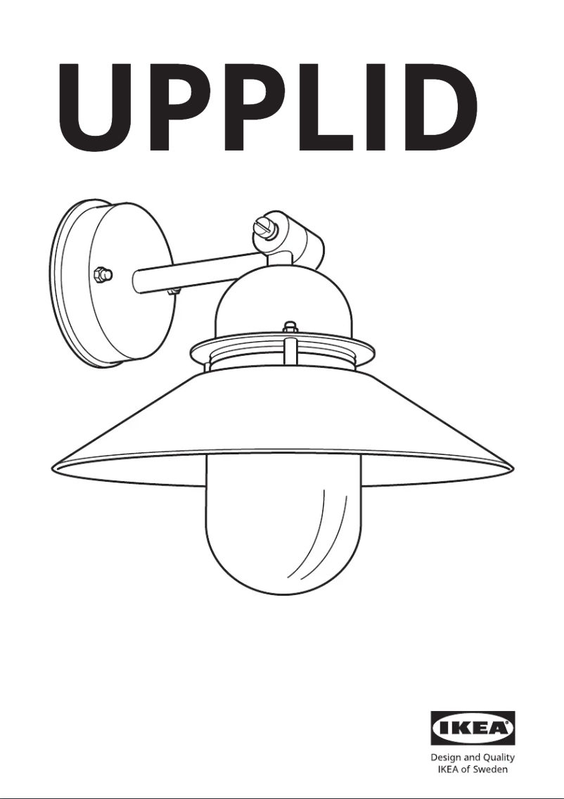 Page 1 de la notice Manuel utilisateur Ikea UPPLID 202.275.35