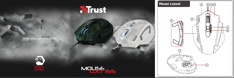 Page n°1 - Manuel utilisateur Trust GXT 155W