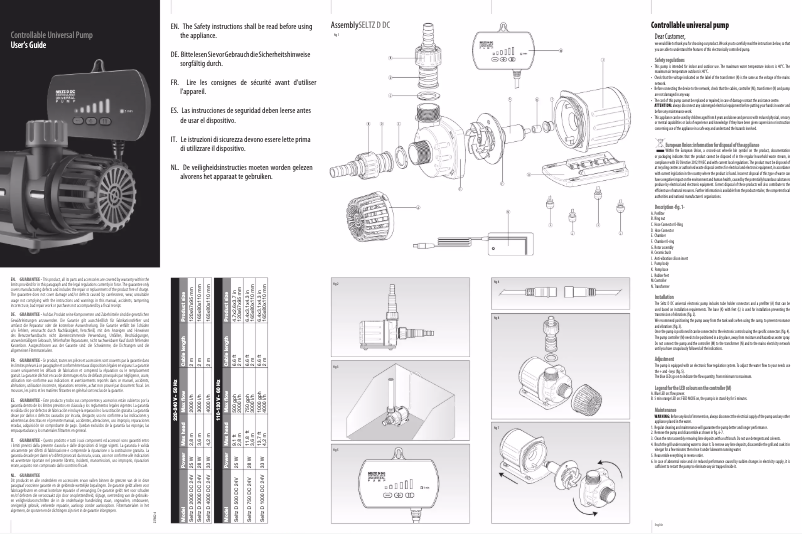 Page n°1 - Manuel utilisateur Ferplast Seltz D Dc
