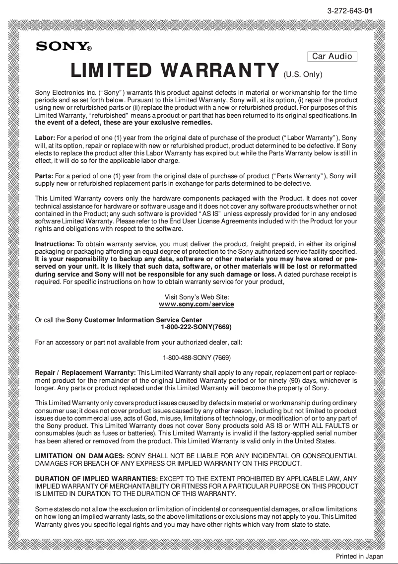Image de la première page du manuel de l'appareil XR-6080