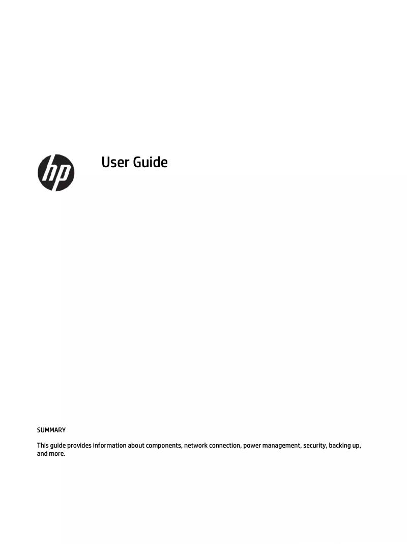 Page n°1 - Manuel utilisateur HP Pavilion 27