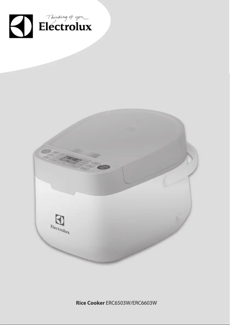 Page n°1 - Manuel utilisateur Electrolux ERC6603W