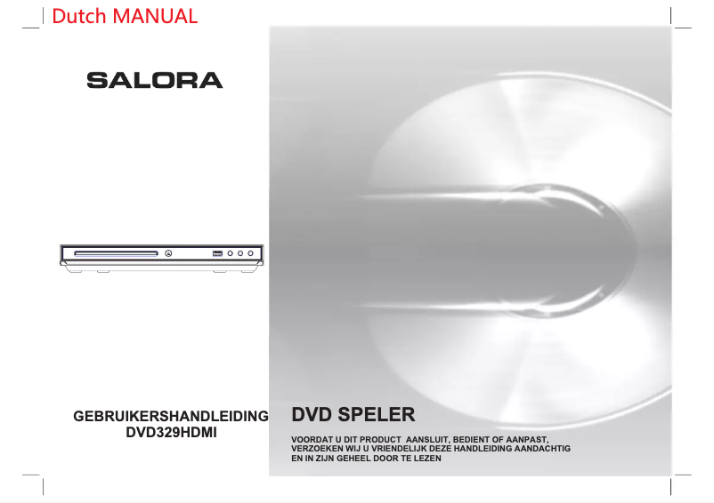 Página 1 del manual Manual de usuario Salora DVD329HDMI