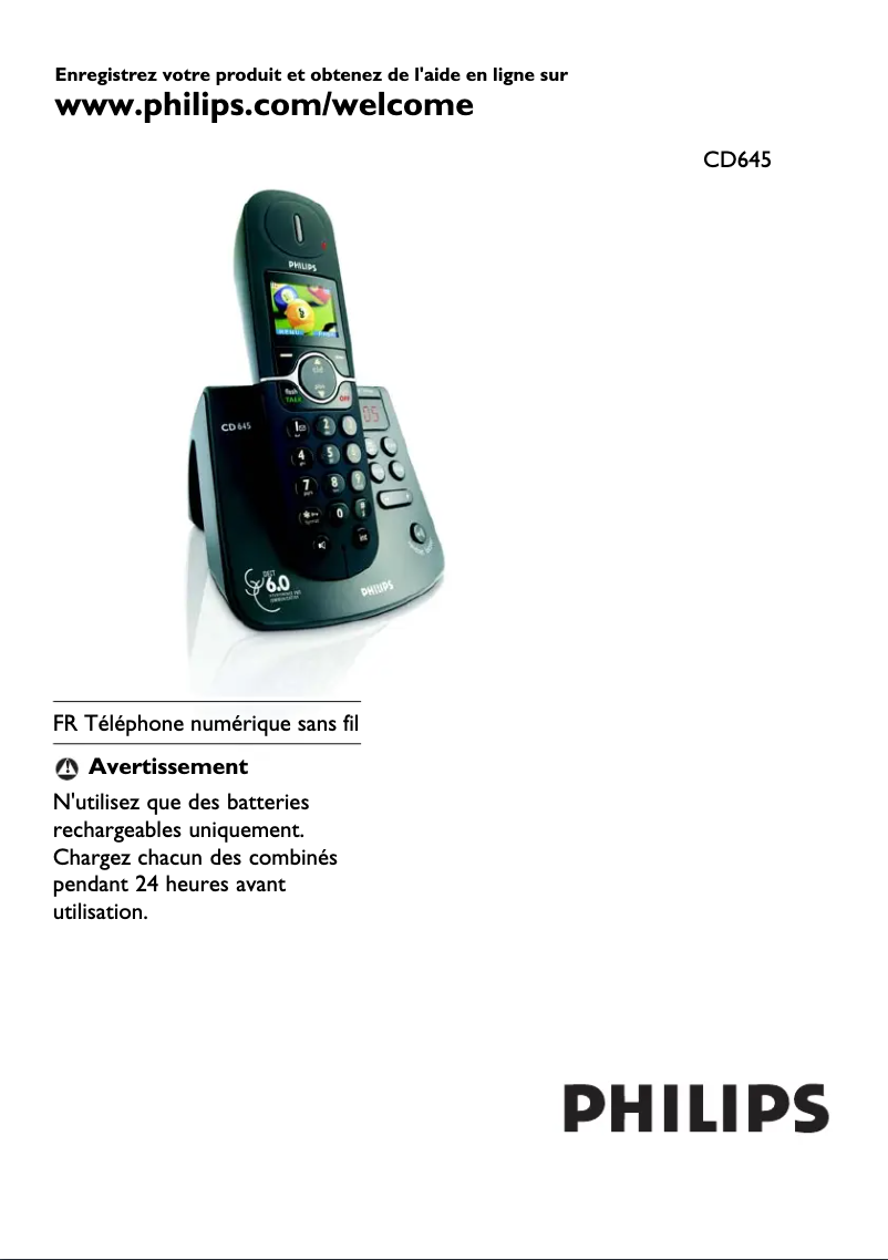 Página 1 del manual Manual de usuario Philips CD6451B