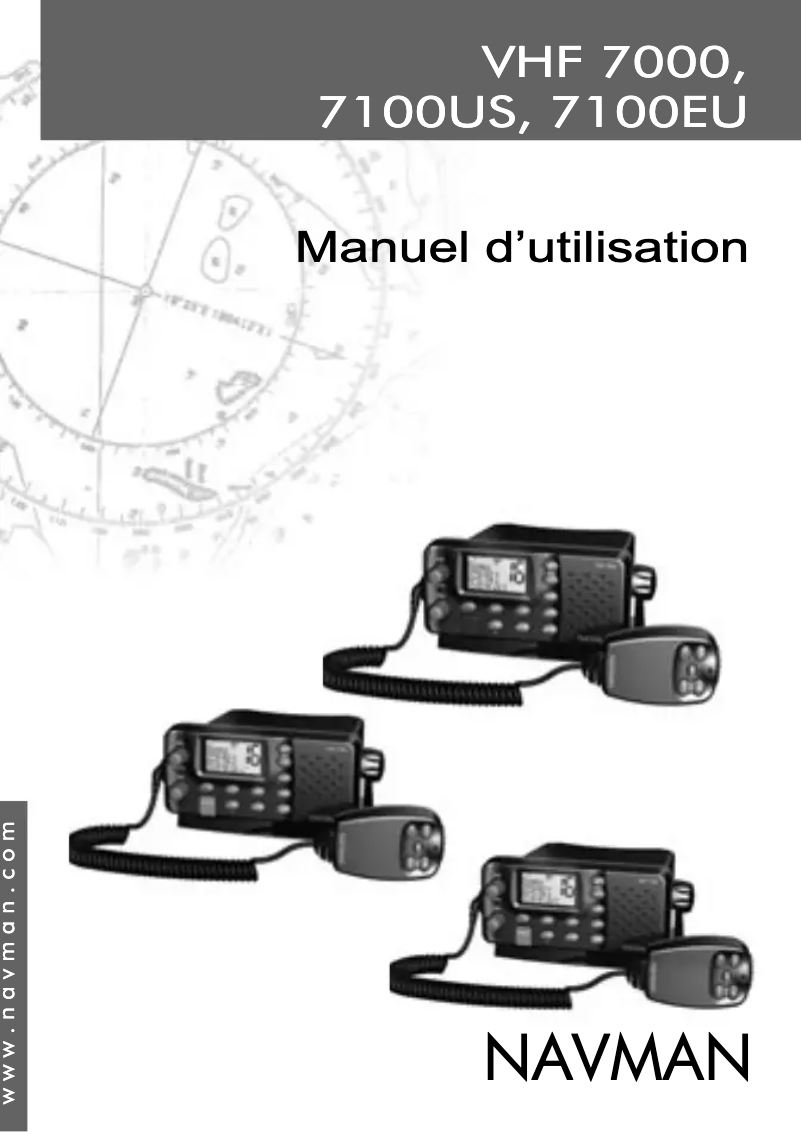 Image de la première page du manuel de l'appareil VHF 7100 EU