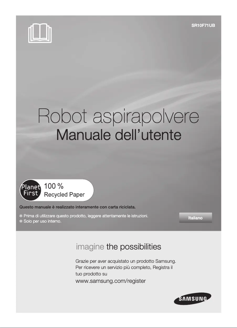 Page 1 de la notice Manuel utilisateur Samsung SR10F71UB