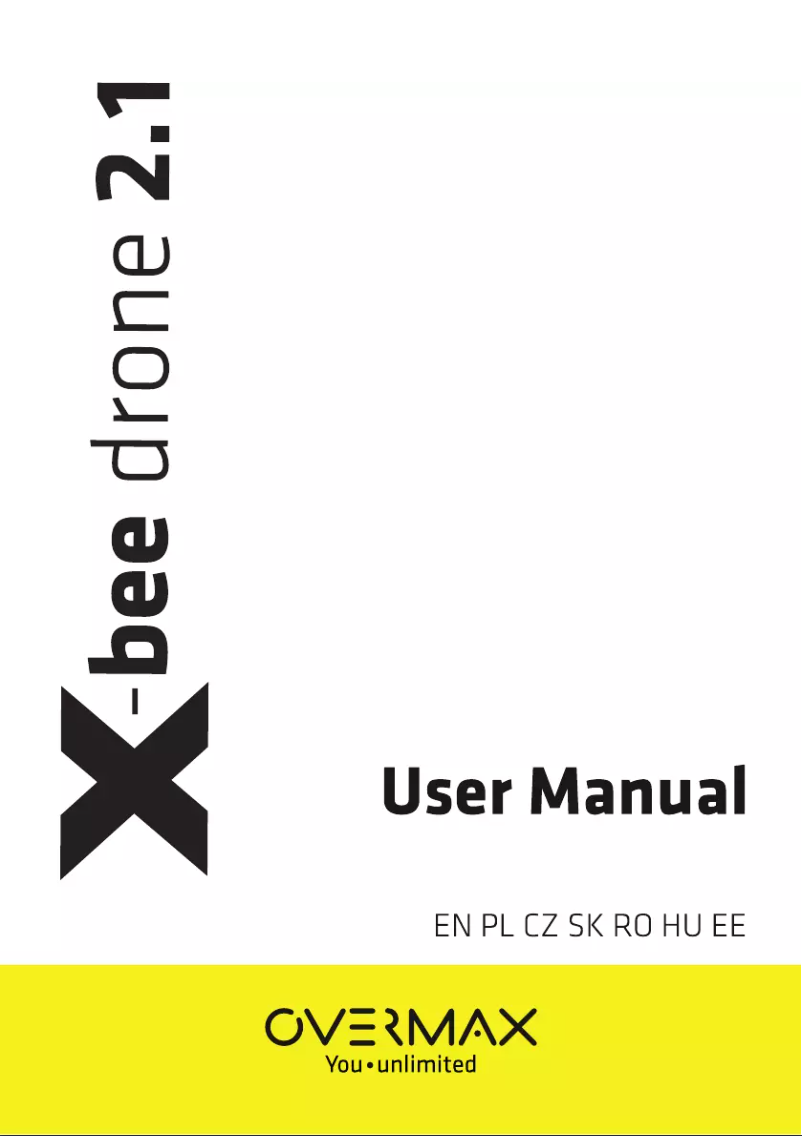 Image de la première page du manuel de l'appareil X-bee drone 2.1