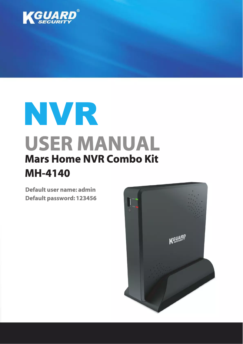 Page n°1 - Manuel utilisateur Kguard MH-4140