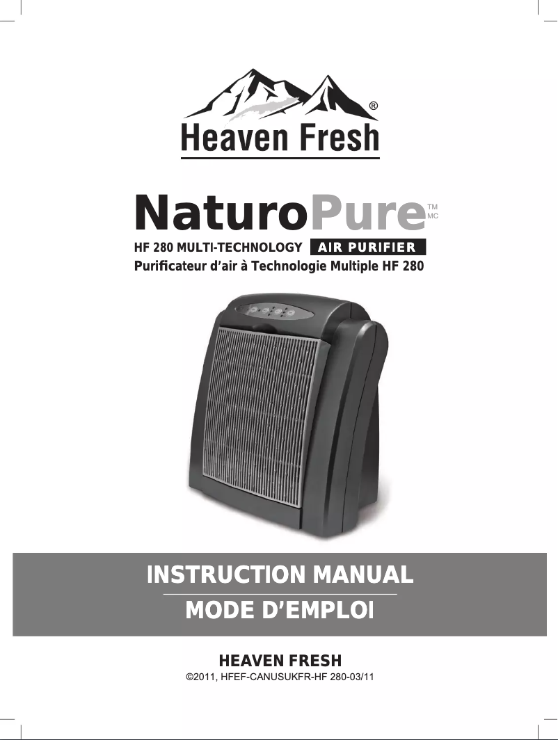 Image de la première page du manuel de l'appareil HF 280