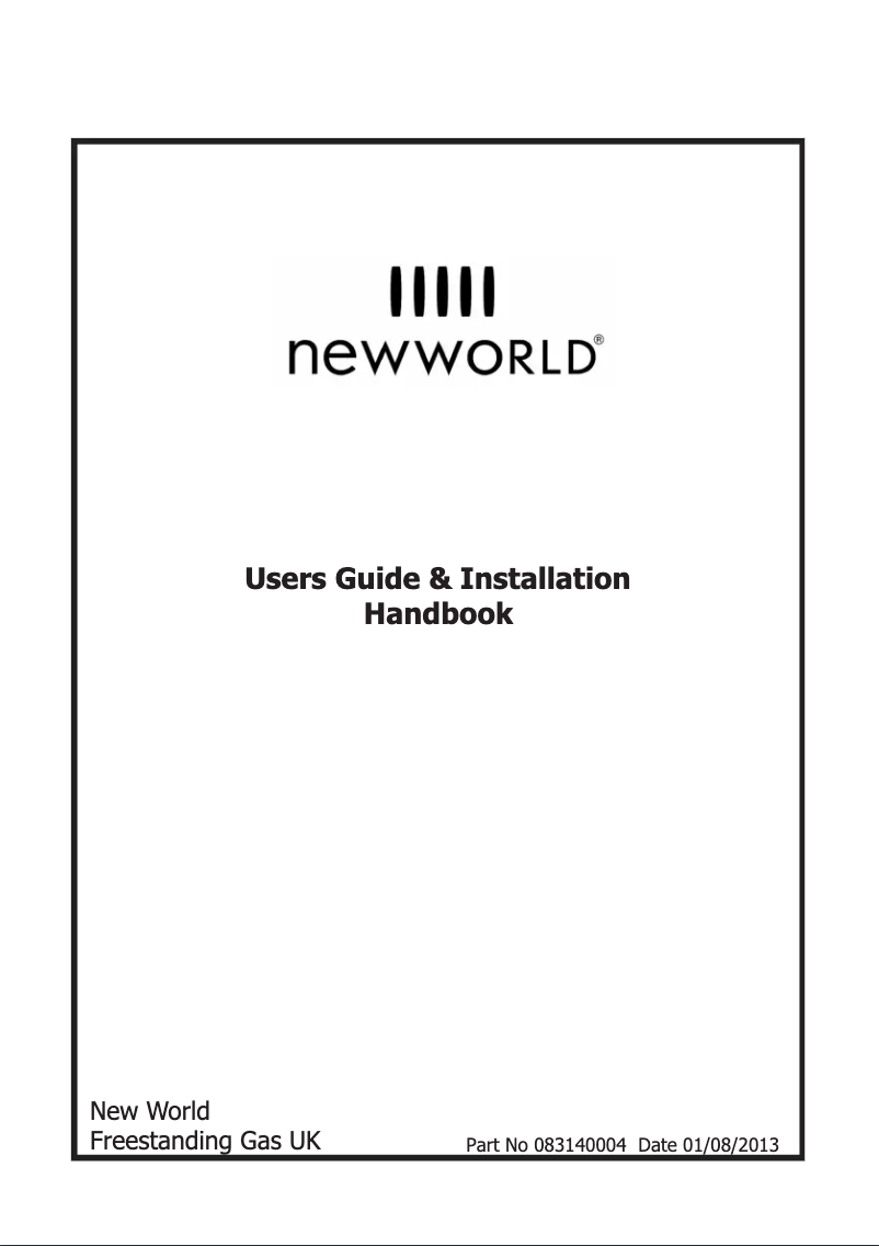 Page 1 de la notice Manuel utilisateur New World NW601GDOL