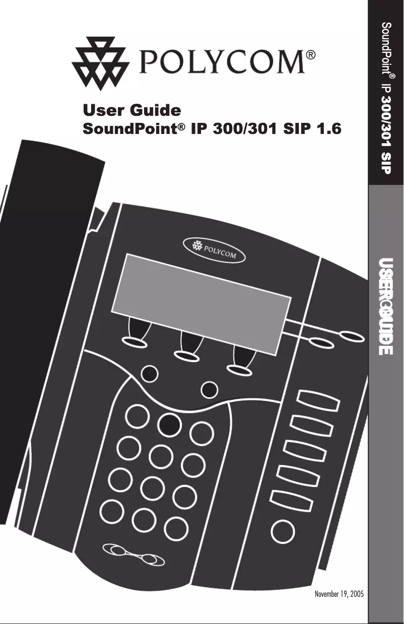 Page n°1 - Manuel utilisateur Polycom SoundPoint IP 300