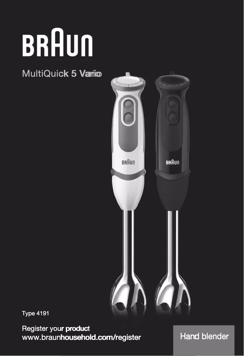 Image de la première page du manuel de l'appareil MultiQuick 5 Vario