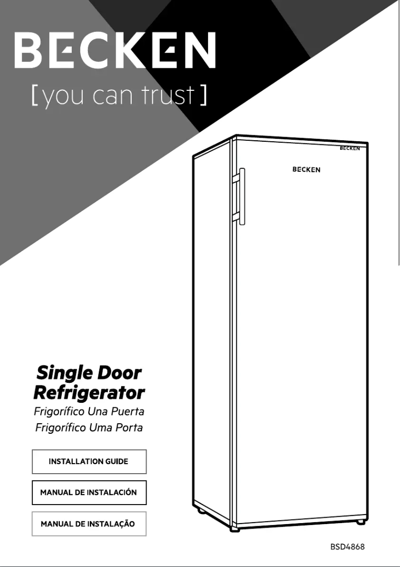 Image de la première page du manuel de l'appareil BSD4868