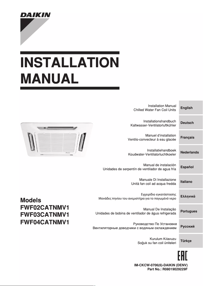 Image de la première page du manuel de l'appareil FWF04CATNMV1