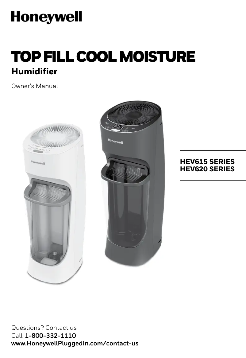 Page 1 de la notice Manuel utilisateur Honeywell HEV620W