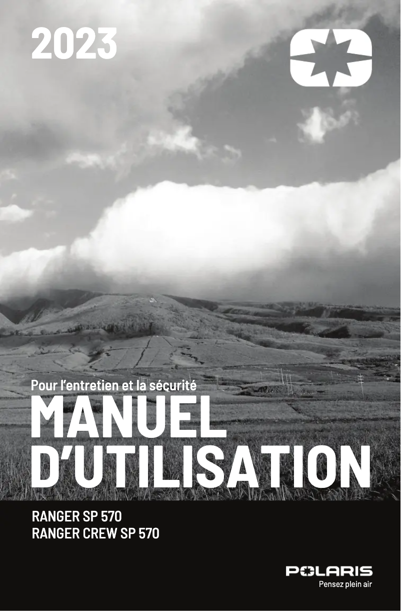 Image de la première page du manuel de l'appareil Ranger Crew SP 570 (2023)