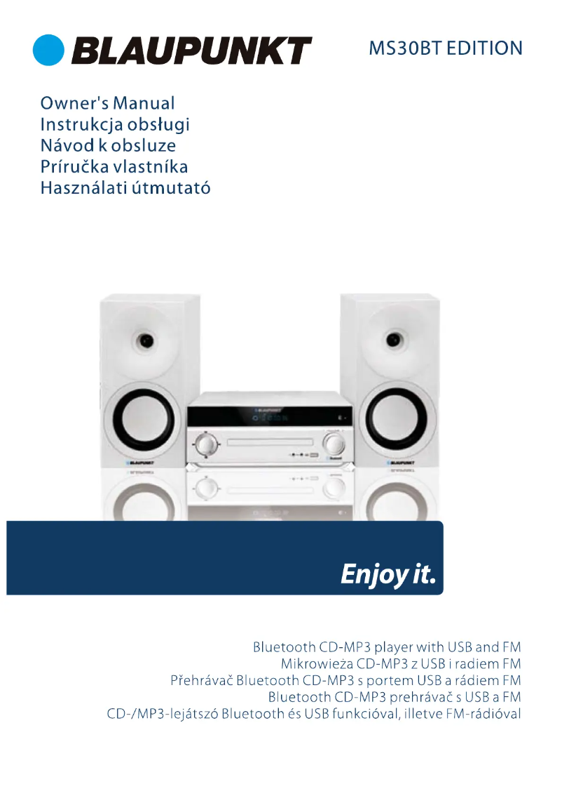 Page 1 de la notice Manuel utilisateur Blaupunkt MS30BT