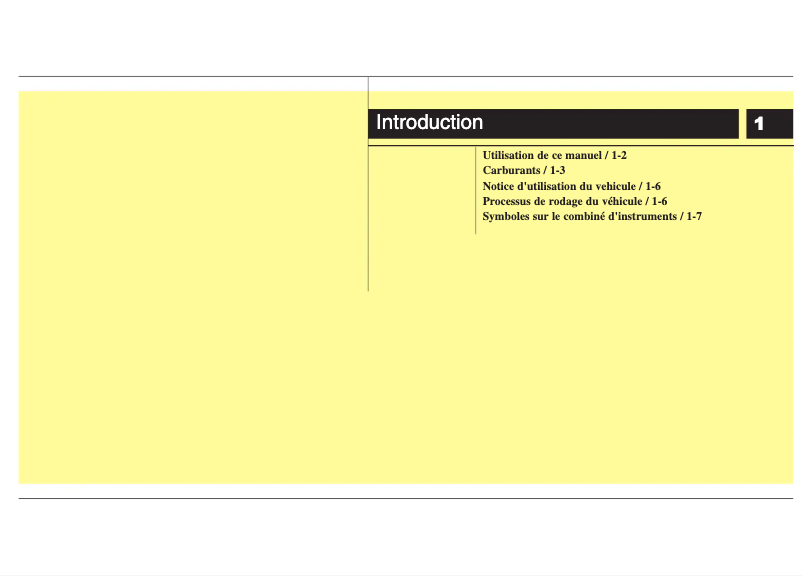 Page 1 de la notice Manuel utilisateur Hyundai Veracruz (2010)