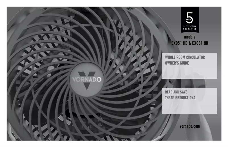 Página 1 del manual Manual de usuario Vornado EXO61
