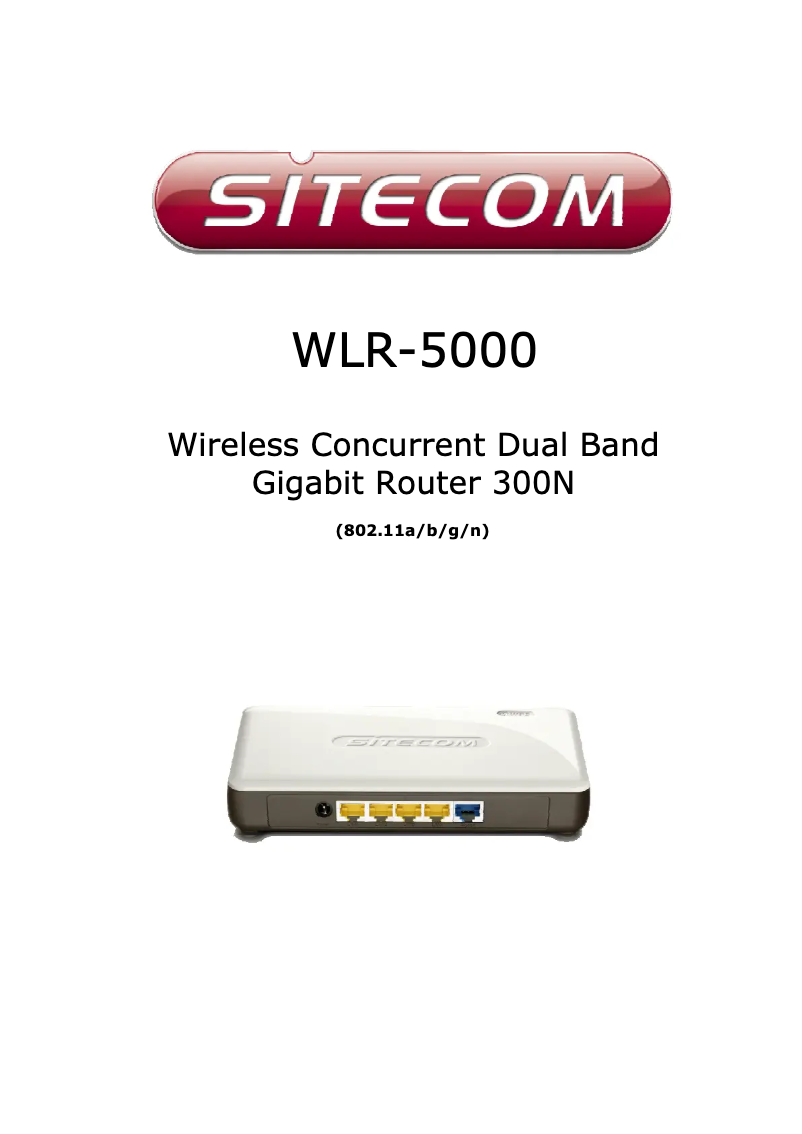 Página 1 del manual Manual de usuario Sitecom WLR-5000