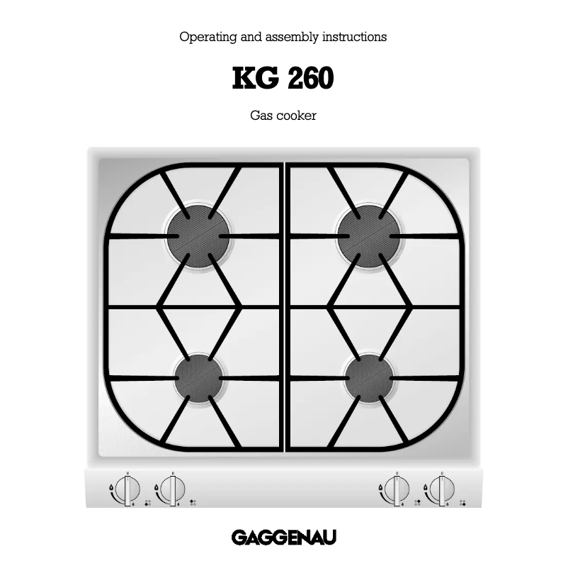 Image de la première page du manuel de l'appareil KG 260 224