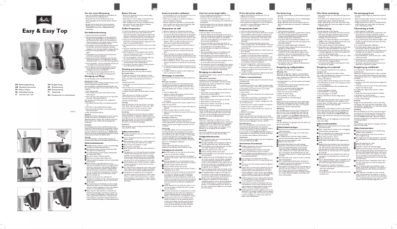 Page 1 de la notice Manuel utilisateur Carina Easy