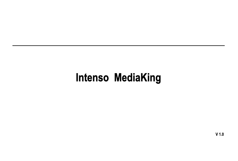 Image de la première page du manuel de l'appareil 10" MediaKing