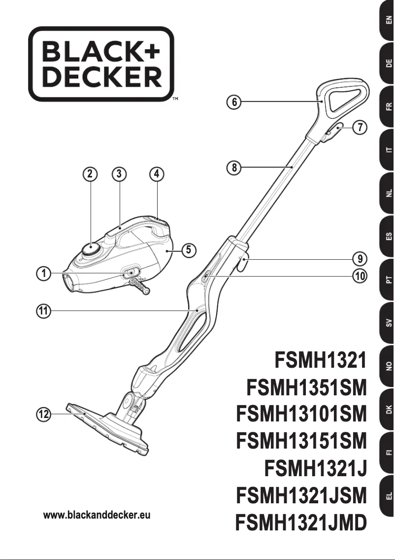 Page 1 de la notice Manuel utilisateur Black & Decker SMH1321JMD