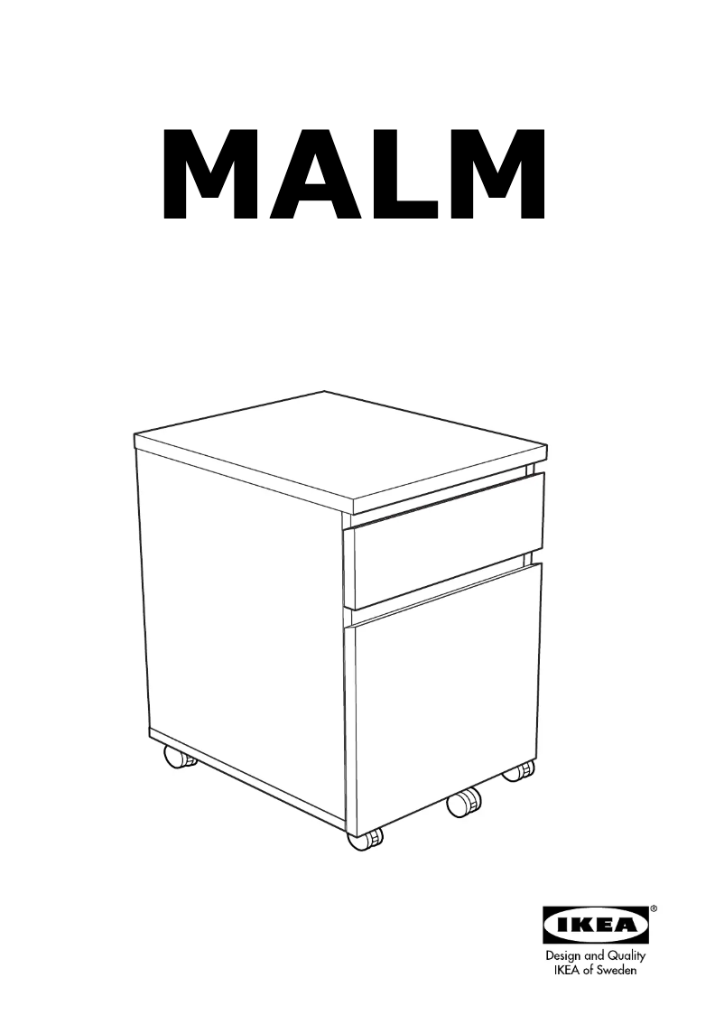 Page 1 de la notice Manuel utilisateur Ikea MALM 504.178.74