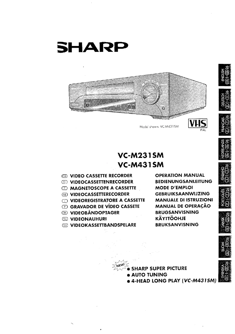 Page n°1 - Manuel utilisateur Sharp VC-M231SM