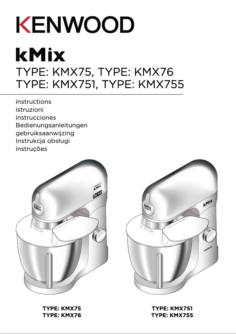 Page 1 of the manual User Manual Kenwood kMix KMX750