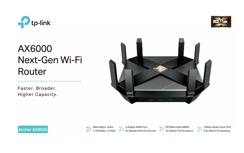 Página 1 del manual Ficha técnica TP-Link Archer AX6000