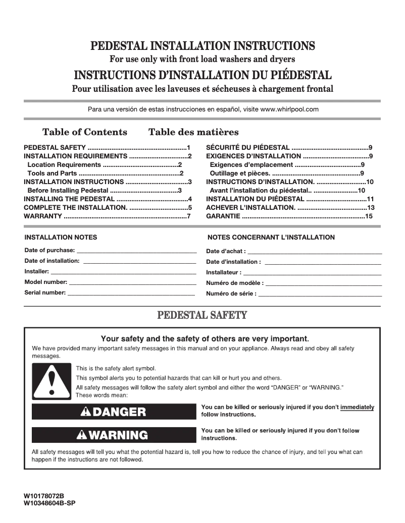 Page 1 de la notice Mode d'emploi Maytag XHP1000XW