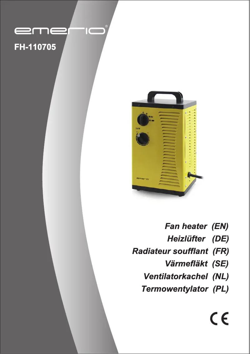 Image de la première page du manuel de l'appareil FH-110705