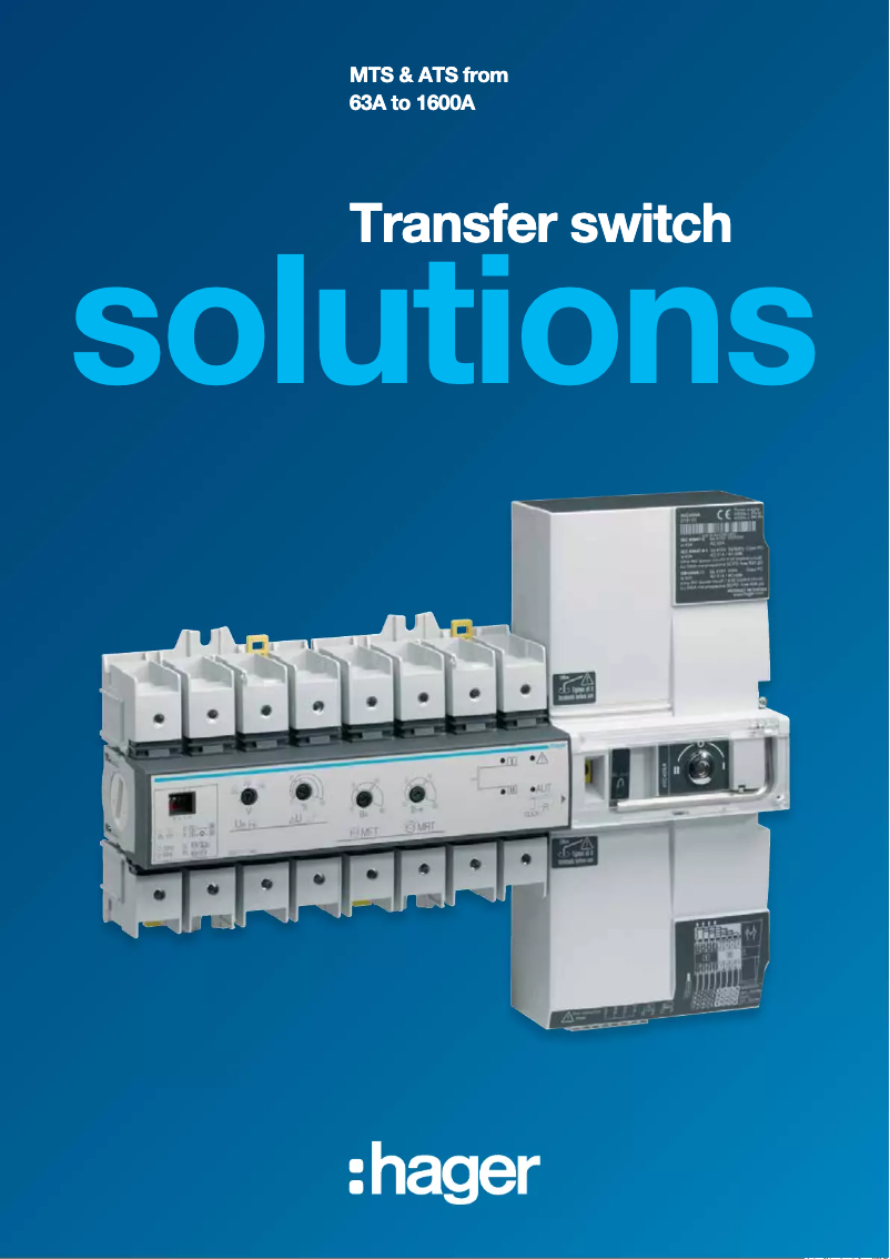 Page n°1 - Brochure Hager HI452