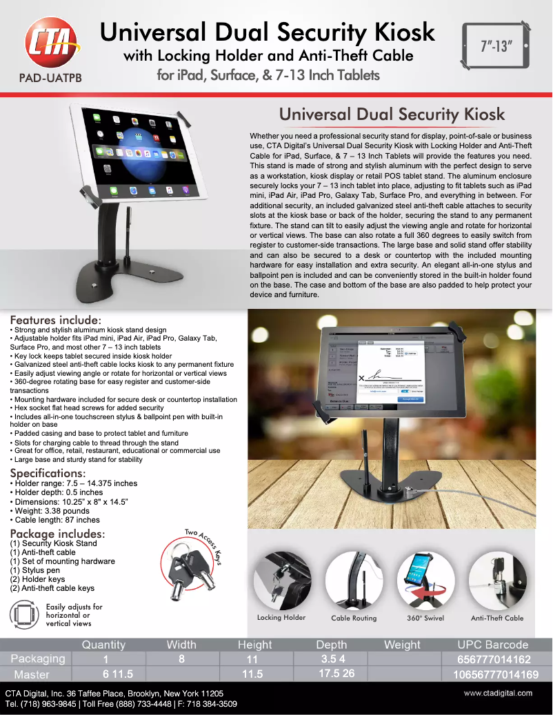 Image de la première page du manuel de l'appareil PAD-UATPB