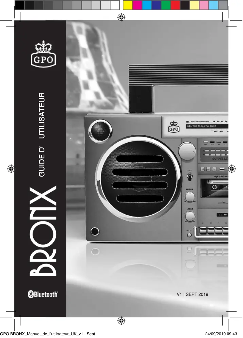 Image de la première page du manuel de l'appareil Bronx