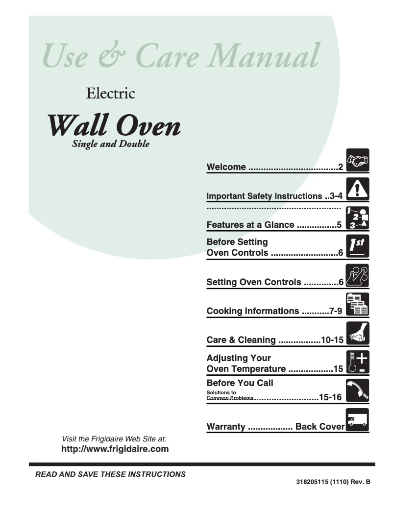 Image de la première page du manuel de l'appareil GLEB27T9FB