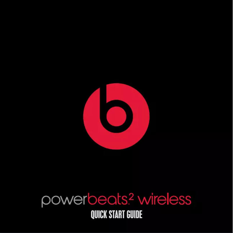 Page 1 de la notice Manuel utilisateur Beats Powerbeats2 Wireless