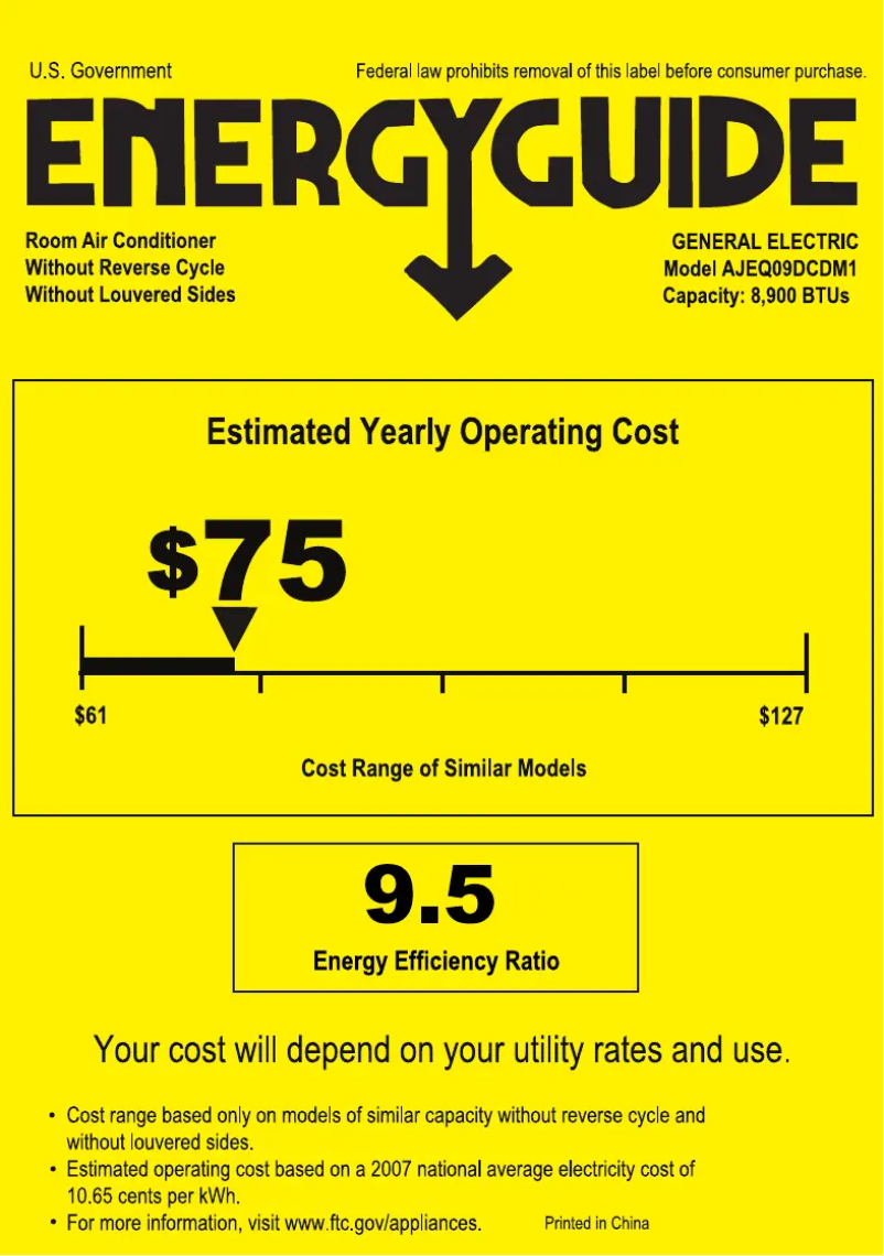 Image de la première page du manuel de l'appareil AJEQ09DCD