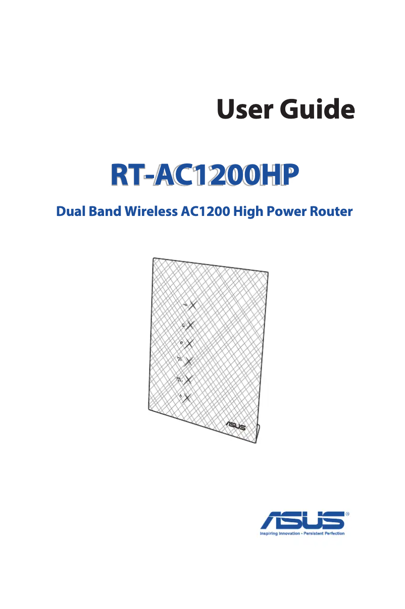 Image de la première page du manuel de l'appareil RT-AC1200HP