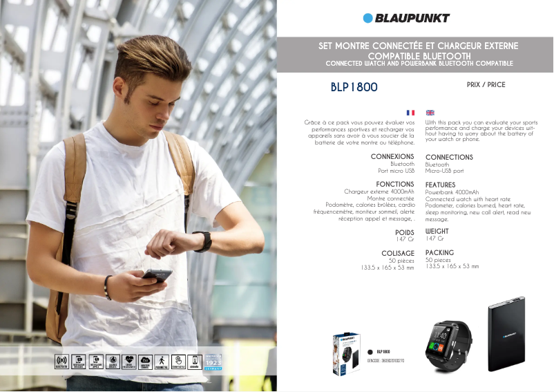 Page 1 de la notice Manuel utilisateur Blaupunkt BLP1800