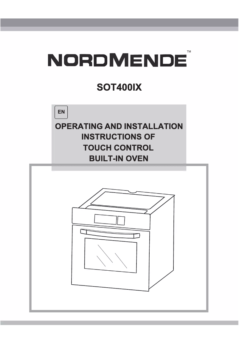 Page n°1 - Manuel utilisateur Nordmende SOT400IX